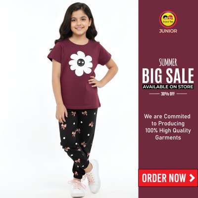 🎀 Girls Fashionable T-Shirt Set✨