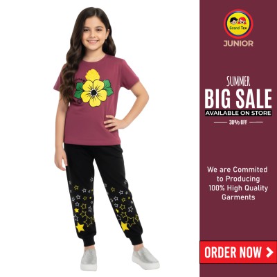 🎀 Girls Summer Fashionable T-Shirt Set✨