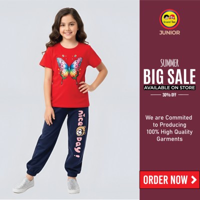 🎀 Girls Summer Fashionable T-Shirt Set✨