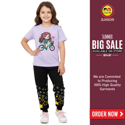 🎀 Girls Fashionable T-Shirt Set✨