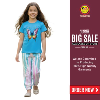 🎀 Girls Fashionable T-Shirt Set✨