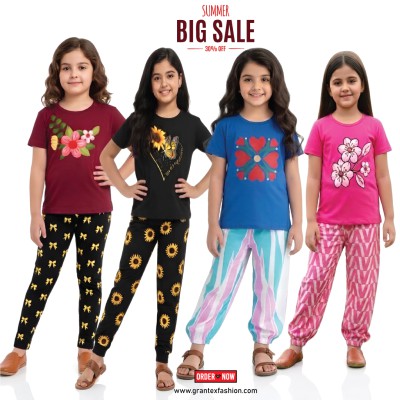 🎀 Girls Fashionable T-Shirt Set✨