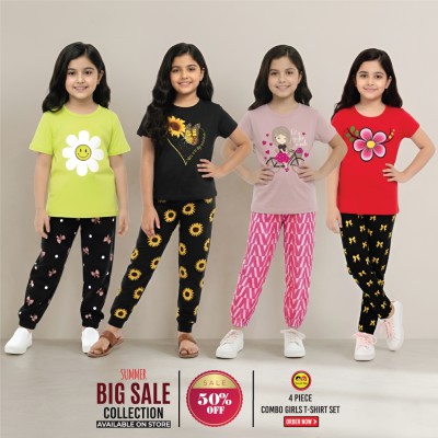 🎀 Girls Fashionable T-Shirt combo Set✨
