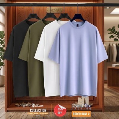 Men's Primium Drop Sholder T-Shirt Combo