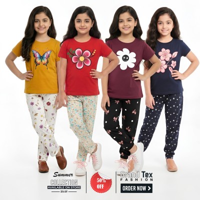 🎀 Girls Fashionable T-Shirt combo Set✨