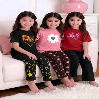 🎀 Girls Fashionable T-Shirt combo Set✨