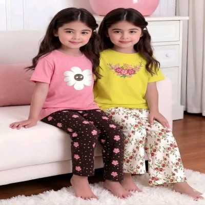 🎀 Girls Fashionable T-Shirt combo Set✨